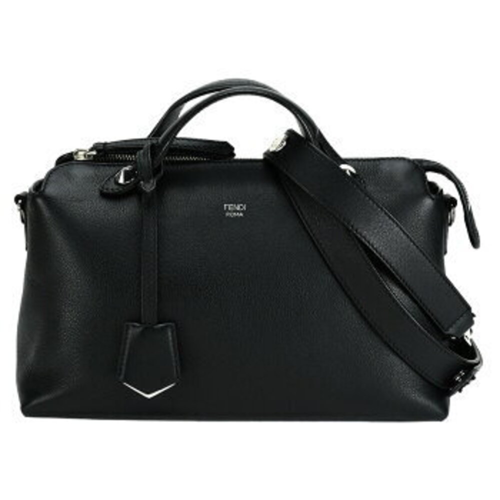 Fendi By the Way handbag Boston bag shoulder black leather